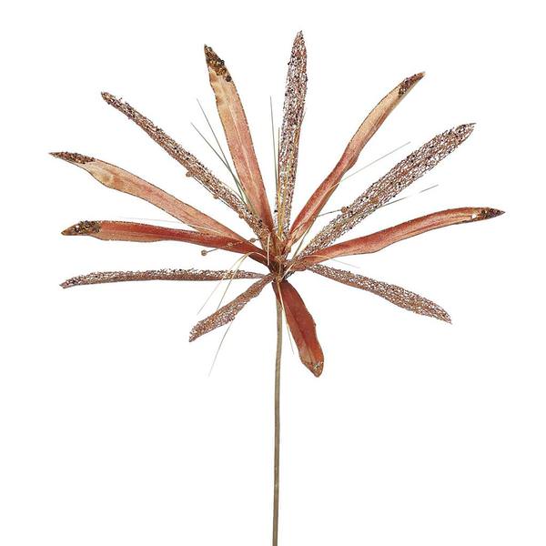 24" Artificial Copper Velvet Papyrus Flower (3 pack)