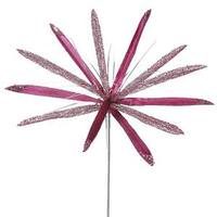 Vickerman 24" Artificial Mauve Velvet Papyrus Flower (3 pack)