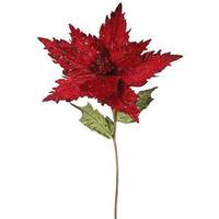 Vickerman 26" Artificial Red Poinsettia Flower (3 pack)