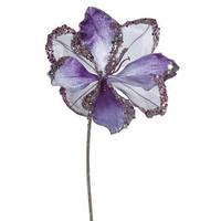 Vickerman 20" Artificial Purple Velvet Amaryllis Flower (3 pack)