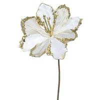 Vickerman 20" Artificial Cream Velvet Amaryllis Flower (3 pack)