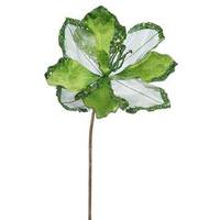 Vickerman 20" Artificial Lime Velvet Amaryllis Flower (3 pack)