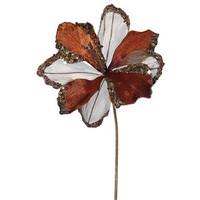 Vickerman 20" Artificial Chocolate Velvet Amaryllis Flower (3 pack)