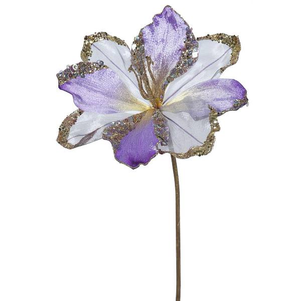 20" Artificial Violet Velvet Amaryllis Flower (3 pack)
