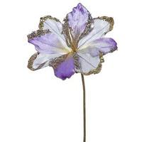 Vickerman 20" Artificial Violet Velvet Amaryllis Flower (3 pack)