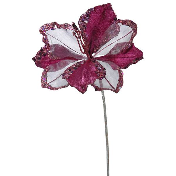 20" Artificial Mauve Velvet Amaryllis Flower (3 pack)
