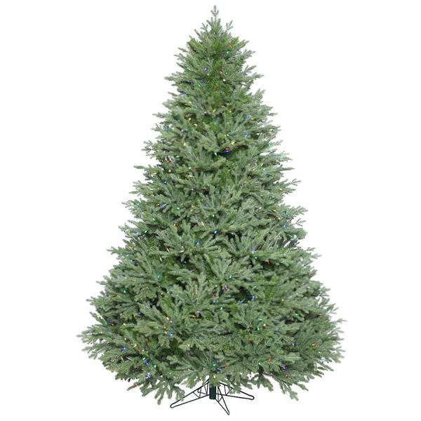 7.5' x 60" Artificial Brentwood Frasier Fir Tree with 1,000 Multi Color LED Lights