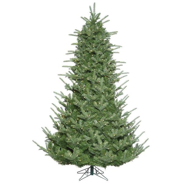 7.5' x 68" Artificial Sheridan Spruce Tree with 1,200 Clear Lights