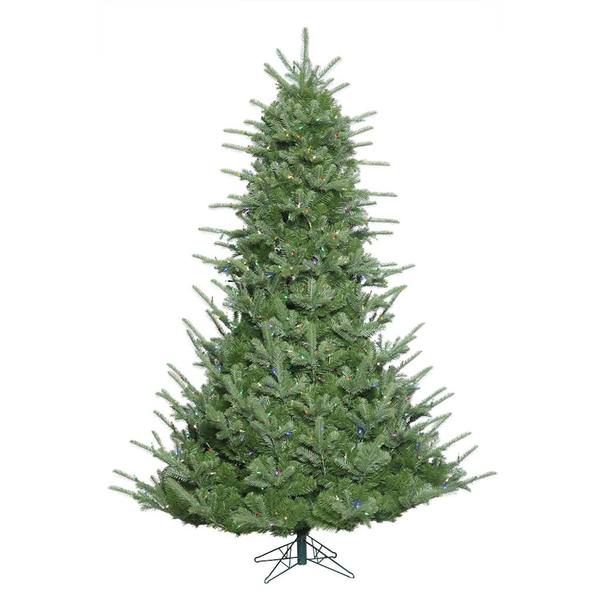 7.5' x 68" Artificial Sheridan Spruce Tree with 800 Multi Color LED Lights