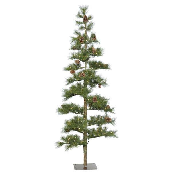9' x 50" Artificial Mountain Pine Tree with 300 Clear Lights