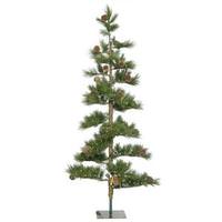 Vickerman 9' x 50" Artificial Mountain Pine Tree with 300 Warm White LED Lights