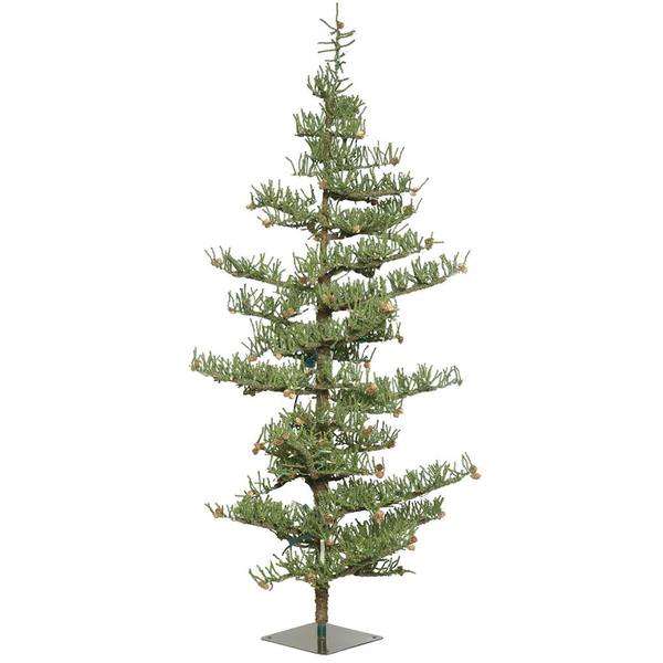 9' x 55" Artificial Crestview Pine Tree with 300 Warm White LED Lights