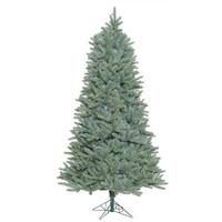 Vickerman 6.5' x 46" Artificial Slim Colorado Blue Spruce Tree with 650 Multi Color LED Lights