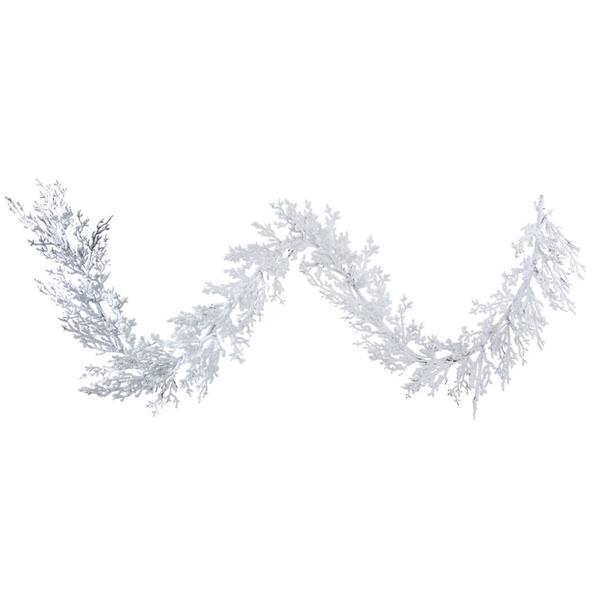 9' Artificial Flocked Winter Twig Garland