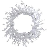 Vickerman 30" Flocked Winter Twig Wreath