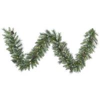 Vickerman 9' Artificial Snow Tip Pine Garland with 50 Warm White LED Lights