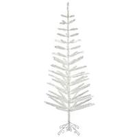 Vickerman 9' x 34" Silver Feather Tree