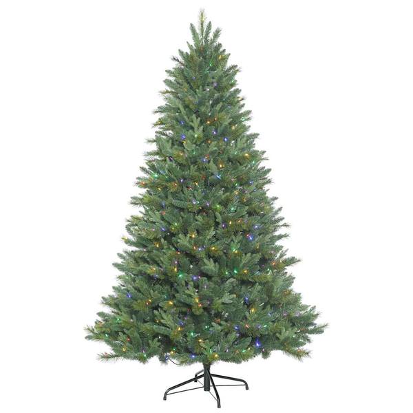 10' Artificial Dixon Mixed Pine Tree with 1,300 Multi Color LED Lights