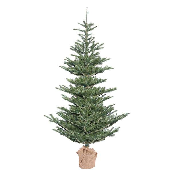 4' x 32" Artificial Alberta Blue Spruce Tree with 150 Warm White LED Lights