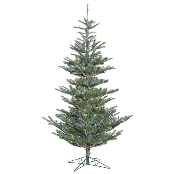 6' x 48" Artificial Alberta Spruce Tree with 300 Multi Color LED Lights