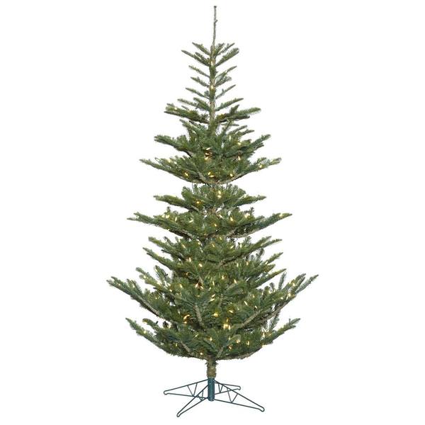 10' x 74" Artificial Alberta Spruce Tree with 800 Warm White LED Lights