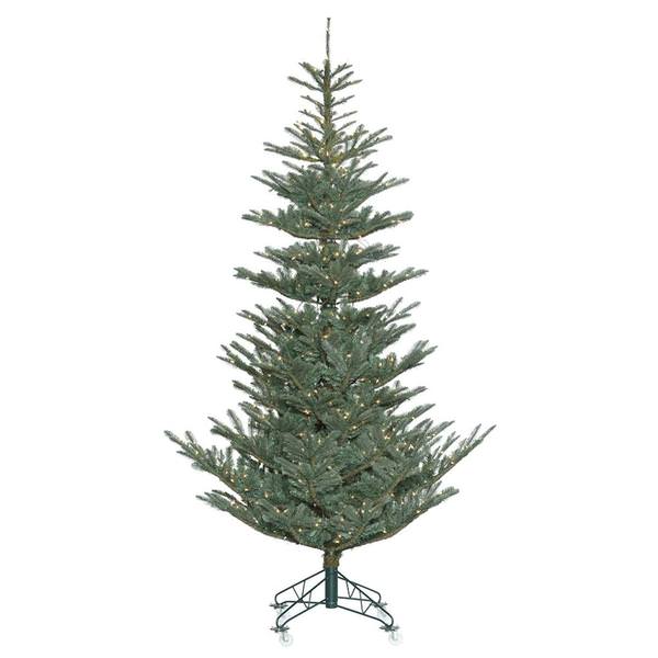 10' x 74" Artificial Alberta Blue Spruce Tree with 800 Clear Lights
