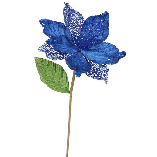 22" Artificial Blue Magnolia with 8" Flower Head