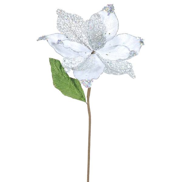 22" Artificial Silver Magnolia with 8" Flower Head