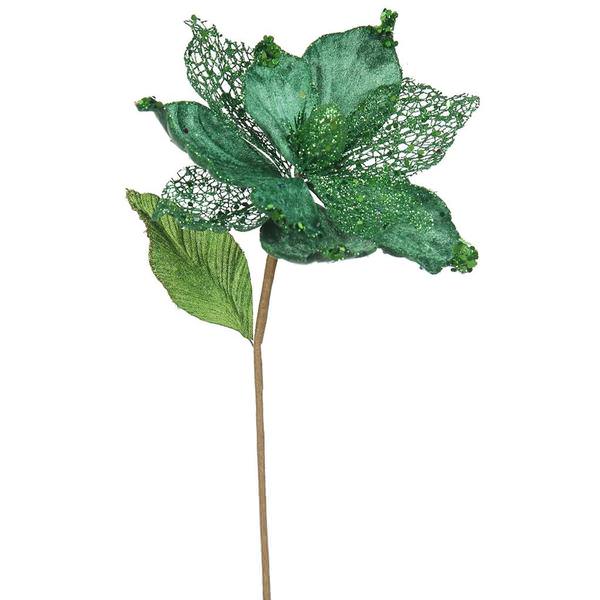 22" Artificial Emerald Magnolia with 8" Flower Head