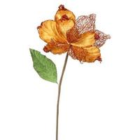 Vickerman 22" Artificial Copper Magnolia with 8" Flower Head