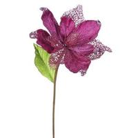 Vickerman 22" Artificial Mauve Magnolia with 8" Flower Head