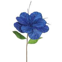Vickerman 22" Artificial Blue Amaryllis with 10" Flower Head