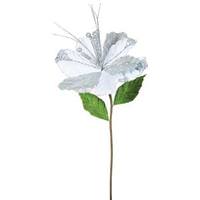 Vickerman 22" Artificial Silver Amaryllis with 10" Flower Head