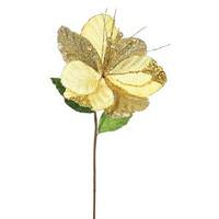 Vickerman 22" Artificial Gold Amaryllis with 10" Flower Head