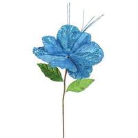 Vickerman 22" Artificial Turquoise Amaryllis with 10" Flower Head