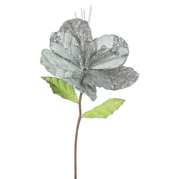 22" Artificial Pewter Amaryllis with 10" Flower Head