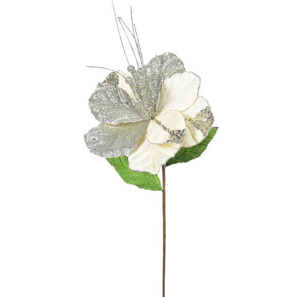 22" Artificial Champagne Amaryllis with 10" Flower Head