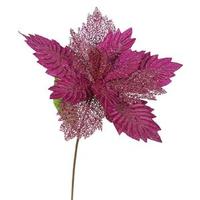 Vickerman 22" Artificial Mauve Poinsettia with 15" Flower Head