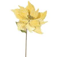 Vickerman 22" Artificial Gold Poinsettia with 12" Flower Head
