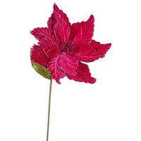 Vickerman 22" Artificial Cerise Poinsettia with 12" Flower Head (6 Pack)