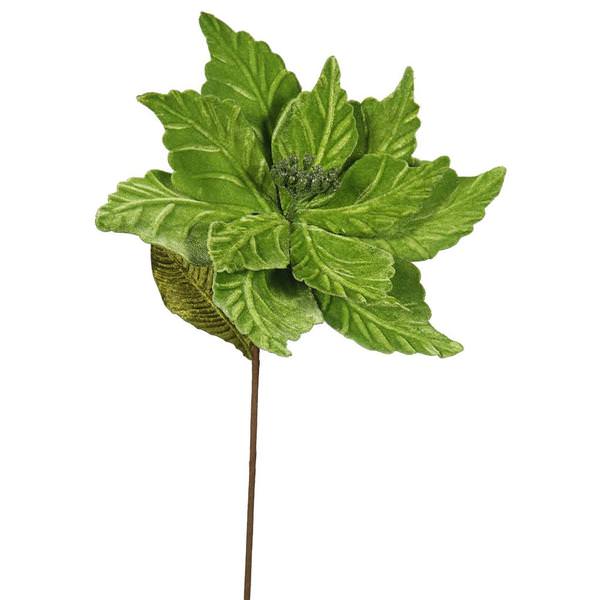 22" Artificial Lime Poinsettia with 12" Flower Head