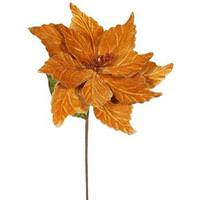 Vickerman 22" Artificial Copper Poinsettia with 12" Flower Head