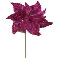 Vickerman 22" Artificial Mauve Poinsettia with 12" Flower Head