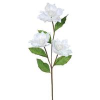 Vickerman 33" Artificial White Magnolia with 4" Flower Heads