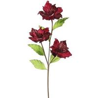 Vickerman 33" Artificial Burgundy Magnolia with 4" Flower Heads