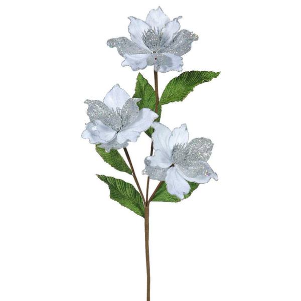 33" Artificial Silver Magnolia with 4" Flower Heads