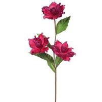 Vickerman 33" Artificial Cerise Magnolia with 4" Flower Heads