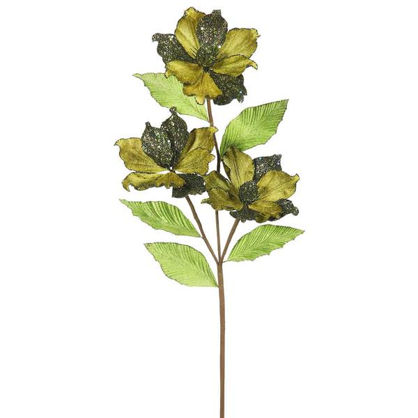 33" Artificial Olive Magnolia with 4" Flower Heads