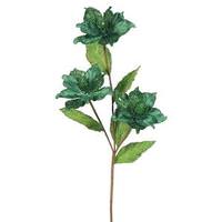 Vickerman 33" Artificial Emerald Magnolia with 4" Flower Head