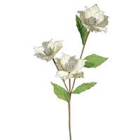Vickerman 33" Artificial Champagne Magnolia with 4" Flower Heads
